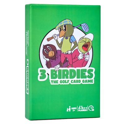 3 Birdies - The Golf Card Game - Fun, Fast-Paced, and Strategic Family Games for Game Night, Easy to Learn, Great for Couples, Adults, Teens, and Kids Ages 7+, The Perfect Golf Gift for Men
