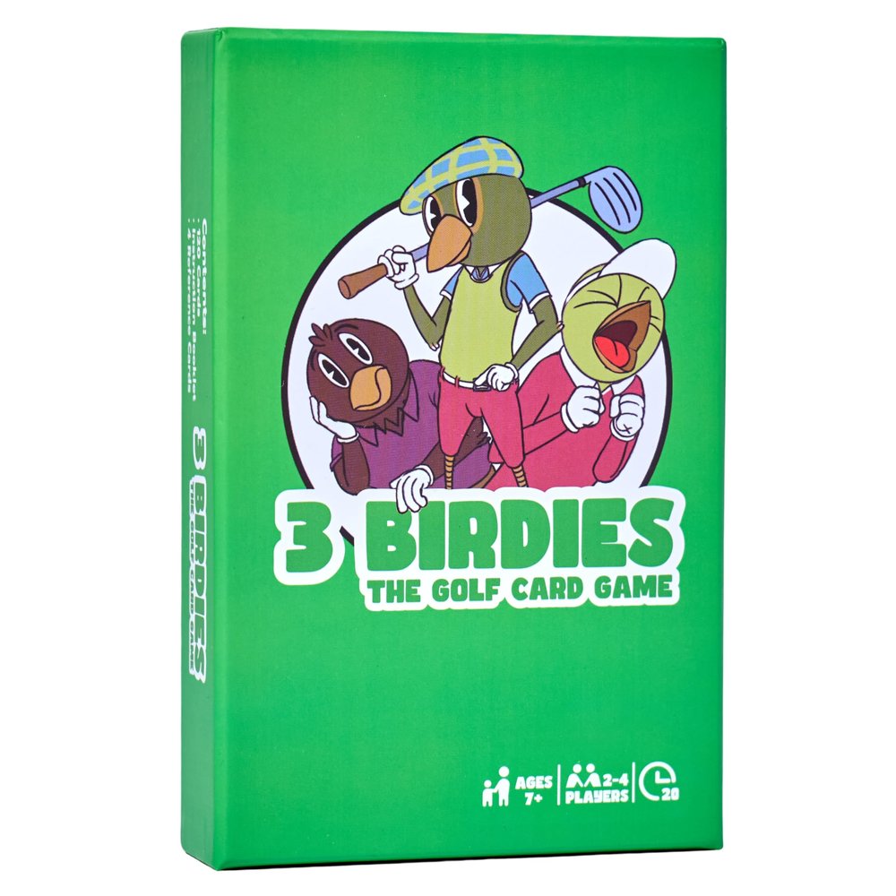 3 Birdies - The Golf Card Game - Fun, Fast-Paced, and Strategic Family Games for Game Night, Easy to Learn, Great for Couples, Adults, Teens, and Kids Ages 7+, The Perfect Golf Gift for Men
