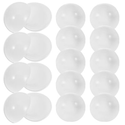 SKISUNO 30pcs Hollow Openable Lottery Balls Reusable Raffle Balls for Events Arts and Games White Sphere Game for Prize Draws and Festivals