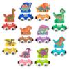 ORBRIUM Wooden Train Set Magnetic Dinosaur Trains Montessori STEM Toys Number Counting Shapes Colors Dice Game Mat Bag for Toddlers Kids Grandkids fits Wooden Train Tracks Thomas Brio view 3