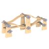 Wooden Train Tracks Accessories Build & Play Construction Set 68PCS Modular Railway STEM Toys Track Expansion Pack #2 with Parallel Tracks Adjustable Columns Elevated Station Compatible Thomas Brio view 2