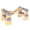 Wooden Train Tracks Accessories Build & Play Construction Set 68PCS Modular Railway STEM Toys Track Expansion Pack #2 with Parallel Tracks Adjustable Columns Elevated Station Compatible Thomas Brio view 4