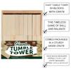 Good Wood By Leisure Arts Good Wood Giant Tumble Tower W/Crate 54Pc - Perfect for Family Fun and Parties, Enjoy Classic Block Games, Tumbling Blocks, Or A Tumbling Tower Game Anywhere view 2