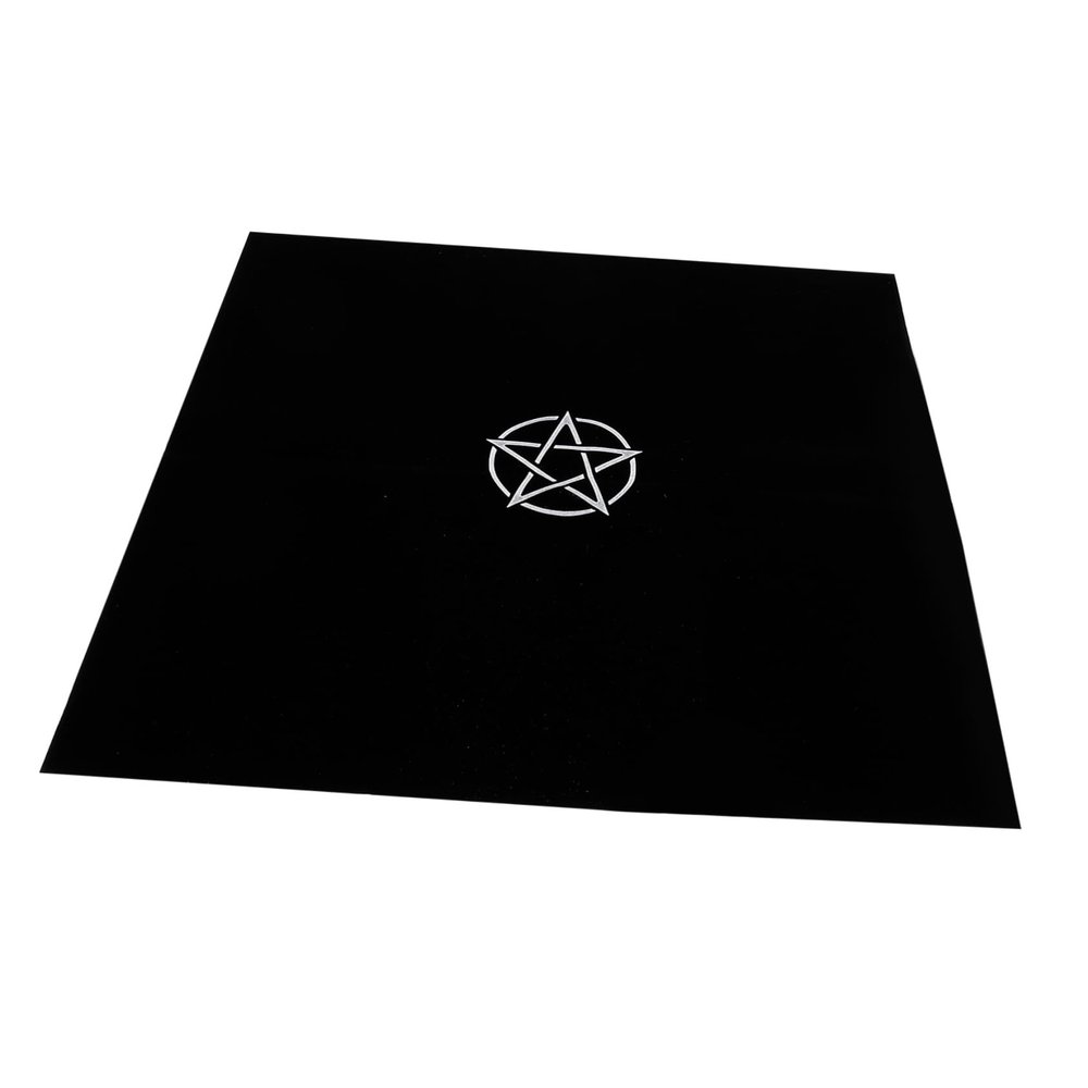 BEBEMOKO 1pc Pentacle Tarot Tablecloth for Tarot Readings Soft Material for Divination Psychic Sessions and Home Decor
