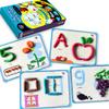 Alphabet & Number Playdough Mat for Letter Tracing | 36 Activity Card for Clay, Playdoh, Marker | Learn ABCs, Number & Shape | Educational Montessori Flashcard for Preschool Kid | 2, 3, 4, 5 Year Old view 1