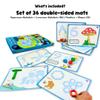 Alphabet & Number Playdough Mat for Letter Tracing | 36 Activity Card for Clay, Playdoh, Marker | Learn ABCs, Number & Shape | Educational Montessori Flashcard for Preschool Kid | 2, 3, 4, 5 Year Old view 2