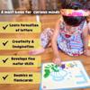 Alphabet & Number Playdough Mat for Letter Tracing | 36 Activity Card for Clay, Playdoh, Marker | Learn ABCs, Number & Shape | Educational Montessori Flashcard for Preschool Kid | 2, 3, 4, 5 Year Old view 3