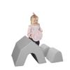 FDP SoftScape Peaked Playspace Climber, Indoor Active Play Structure for Toddlers and Kids, Safe Soft Foam for Crawling and Stacking (3-Piece Set) - Glacier view 3