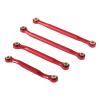 8Pcs Metal High Clearance Suspension Link Rod Set 9749 for Tra-xxas TRX4M 1/18 RC Crawler Car Upgrade Parts,Red view 4
