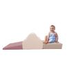 FDP SoftScape Cloud Play Climber, Indoor Active Play Structure for Toddlers and Kids, Safe Soft Foam for Crawling and Sliding (3-Piece Set) - Teddy view 3