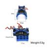 Metal Dual Cooling Fan 4068 4074 4082 4268 4274 Motor Heat Sink 40-42mm for 1/7 1/8 for Ar-rma for TRA-XXAS RC Car Upgrade Parts,1 view 2