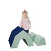 FDP SoftScape Peaked Playspace Climber, Indoor Active Play Structure for Toddlers and Kids, Safe Soft Foam for Crawling and Stacking (3-Piece Set) - Ocean view 3
