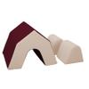 FDP SoftScape Peaked Playspace Climber, Indoor Active Play Structure for Toddlers and Kids, Safe Soft Foam for Crawling and Stacking (3-Piece Set) - Rosette view 1