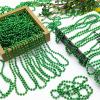 150 Pack St Patricks Day Decorations,33" St. Patricks Day Bead Necklace St. Patrick's Day Bead Accessories, Green Necklaces Bulk for St. Patricks Day Mardi Gras Parade Throws Birthday Party Favors view 2