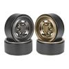 Aluminum 1.9'' Beadlock Wheels Rim Classic Retro Rims with Simulation Hex Screw for 1/10 RC for Crawler TRX4 SCX10 for Capra(Silver) view 2