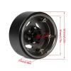 Aluminum 1.9'' Beadlock Wheels Rim Classic Retro Rims with Simulation Hex Screw for 1/10 RC for Crawler TRX4 SCX10 for Capra(Silver) view 4