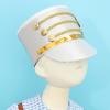 Aislor Deluxe Ringmaster Top Hat Conductor Hat Band Major Hat Orchestra Hat for Halloween Party White One Size view 3