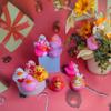12pcs Rubber Ducks,Favor or Small Prize,Bath Decor Party Favors for Kids (Valentine Duck) view 3