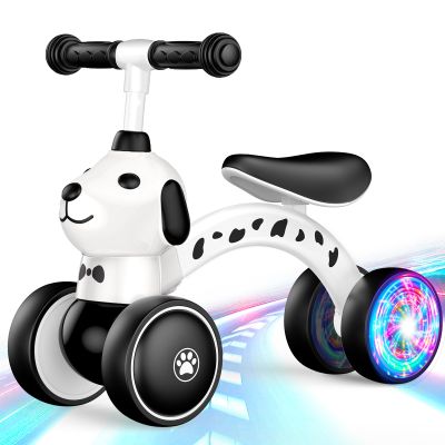 Baby Balance Bike Ride on Toys for 1 2 Year Old, Toddler Bike, First Birthday Gifts for 1 2 Year Old Boys Girls, Colorful Lighting Silent Wheels, No Pedal, Safe Baby First Bike