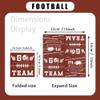 100pcs Football Napkins- Tailgate Party Football Party Supplies Superbowl Party Decorations Disposable Paper Napkins Set for football Sport Decor Events Frenzy Game Time Favors, 2 Design view 3