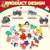 20PCS Mini Animals Set, 3D Printed Little Animals Articulated Flexible Fidget Toy, Mini Animal Figurines Toy, 3D Printed Cute Animal Toys Home, Office, Executive Desk for Christmas Decoration view 3