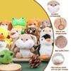 12PCS Safari Stuffed Animals - Jungle Stuffed Animals Toys Set Tiger Elephant Lion Squirrel Hedgehog Rabbit Forest Animals Gifts for Birthday Zoo Animal Party view 3