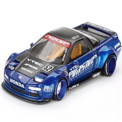 1:64 Scale Diecast Model Car Compatible with Kaido House Honda NSX Evasive V2 Blue Limited Edition KHMG137