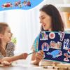 Ckuakiwu 1 Set Felt Board for Toddlers Bible Stories Felt Board Set, Flannel Board Stories Include Noah's Ark, Jonah and The Whale, David and Goliath, Nativity Scene for Kids, Felt Board view 2
