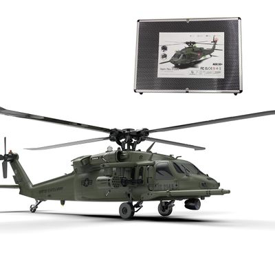 BrickCraftWorks F09-V SH60 Seahawk 8CH RC Helicopter for Adults, 1/47 6CH RC Dual Brushless Direct Drive Flybarless 6G/3D Stunt Helicopter Model, One-Key Takeoff and Landing (RTF Version)