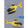 BrickCraftWorks RC Helicopter for Adults, 1/36 Scale EC-135 2.4G F06 6CH RC Direct-Drive Brushless Helicopter 3D Aerobatic Aircraft Model, Outdoor Remote Control Toys Gift (RTF Version) view 3
