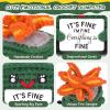 A AIFAMY Emotional Crochet Fire with Legs, Handmade Energy Dumpster Doll with Positive Card for Office Friends Funny Birthday Gag Gifts (Green) view 3