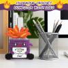 A AIFAMY Emotional Crochet Fire with Legs, Handmade Energy Dumpster Doll with Positive Card for Office Friends Funny Birthday Gag Gifts (Purple) view 4
