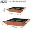 Microfiber Leather Dice Trays Folding for RPG DND Table Games, Dice Holder Storage Box Portable Rolling Dice Tray, 20.5x20.5cm (Cool Skull) view 4