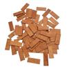 100pieces Dollhouse Flooring Models 1:12 Scale, Miniature Wooden Dollhouse Floor Boards, Geometric Doll House Accessories (Pale Brown) view 1