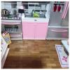 100pieces Dollhouse Flooring Models 1:12 Scale, Miniature Wooden Dollhouse Floor Boards, Geometric Doll House Accessories (Red Brown) view 2