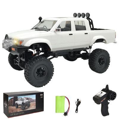 Kodbiby RC Crawlers, 1:16 Scale Remote Control Car, 2.4GHz 4WD All Terrain Electric Off-Road Vehicle with Headlights, Toy Car Gifts for Teens Adults