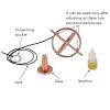 Metal Gyroscope, Decompression Toy with Balance Top Artifact for Anxiety Relief, zinc Alloy, Rose Gold view 4