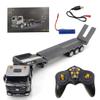 FunXylophy RC Semi Truck with Trailer, 1/18 2.4GHz RC 9CH Flatbed Trailer Engineering Tractor, Construction Truck Vehicles for Adult (RTR Version) view 1