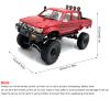 Kodbiby RC Crawlers, 1:16 Scale Remote Control Car, 2.4GHz 4WD All Terrain Electric Off-Road Vehicle with Headlights, Toy Car Gifts for Teens Adults view 2