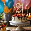 Jaciya Cake Topper Gold Rhinestone Cake Topper 21st Birthday Decorations view 2