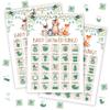 tranfvging Baby Shower Bingo Game for Adults, Baby Shower Party Bingo Game Set, Woodland Games Cards, Gender Reveal Favors for Family Friends, Large Group Games Decor & Supplies -22 view 1