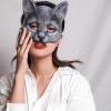 Aiffort 3Pcs Cat Halloween Mask Realistic Cat Masks Animal Cat Mask for Halloween Christmas Easter Masquerade Cosplay Novelty Costume Party Accessory view 2