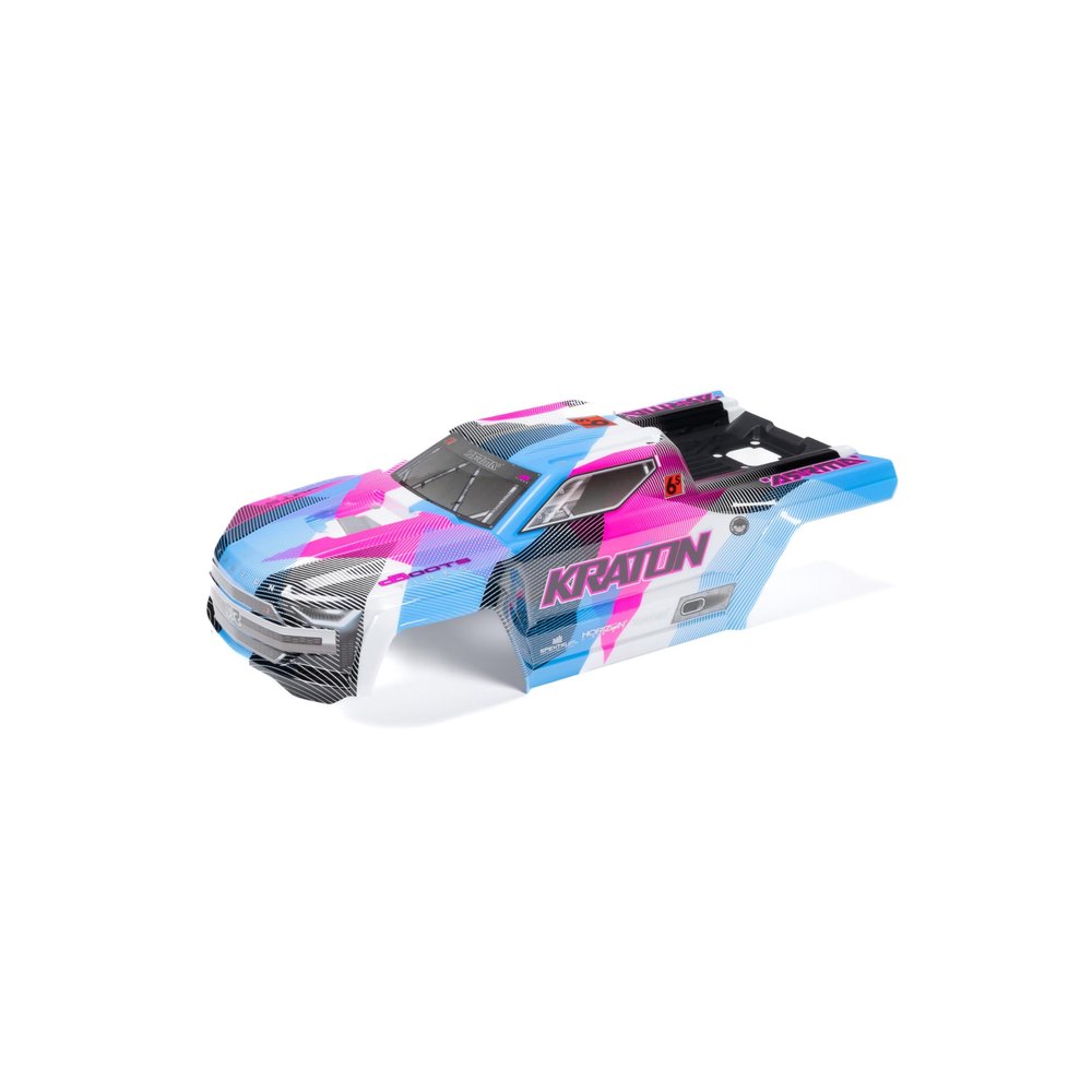 ARRMA KRATON Painted Decaled Trimmed Body Set (Blue/Pink), ARA-1518