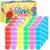 120 Pack for Kids Clear Crystal Bulk Slime Kit, Slimes Toys for Girls and Boys, Stress Relief, Non-Sticky, Classroom Reward, Easter Party Favors Supplies view 1
