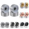 1.0" Beadlock Wheel Rim Deep Dish Stamped Steel Hub for 1/18 1/24 RC Crawler Car Axial SCX24 AX24 TRX4M TRX4-M Upgrade Parts(12g Brass Clamp Ring) view 2