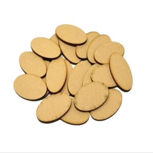 120mm x 160mm Oval MDF Wood Bases (x2) Laser Cut Crafts FAST SHIPPING US SELLER