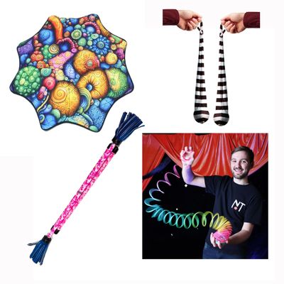 Zeekio YoYoSam Flow Toy Kit to Begin The Art of Flow! Including Mougee Z-Stix (Junior)