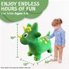 Plush Green Dinosaur Bounce & Ride-on Inflatable Hopper Toddler Toy with Pump view 3