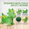 Plush Green Dinosaur Bounce & Ride-on Inflatable Hopper Toddler Toy with Pump view 4