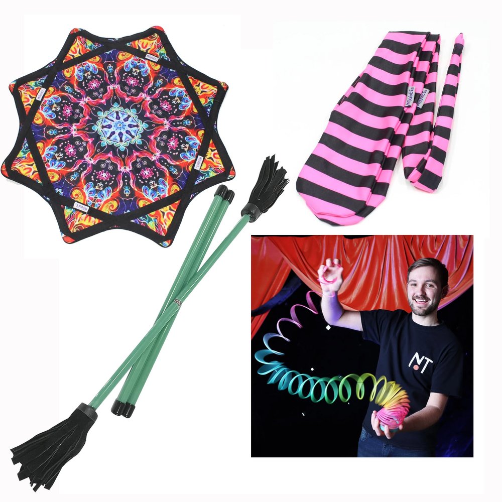 Zeekio YoYoSam Flow Toy Kit to Begin The Art of Flow! Including Mougee Z-Stix (Adult)